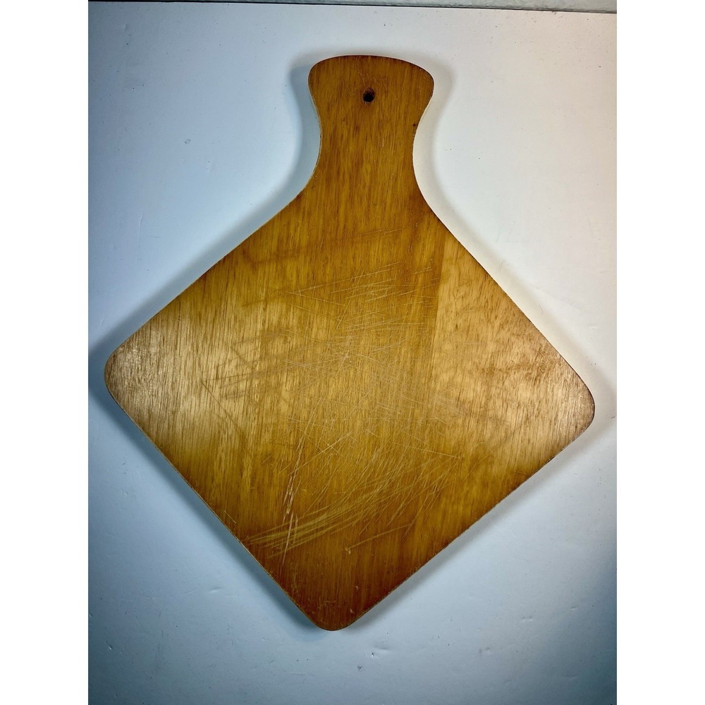 Vintage Wood Cheese Board Retro Kitchen Wall Decor Daisies - Picture 10 of 11